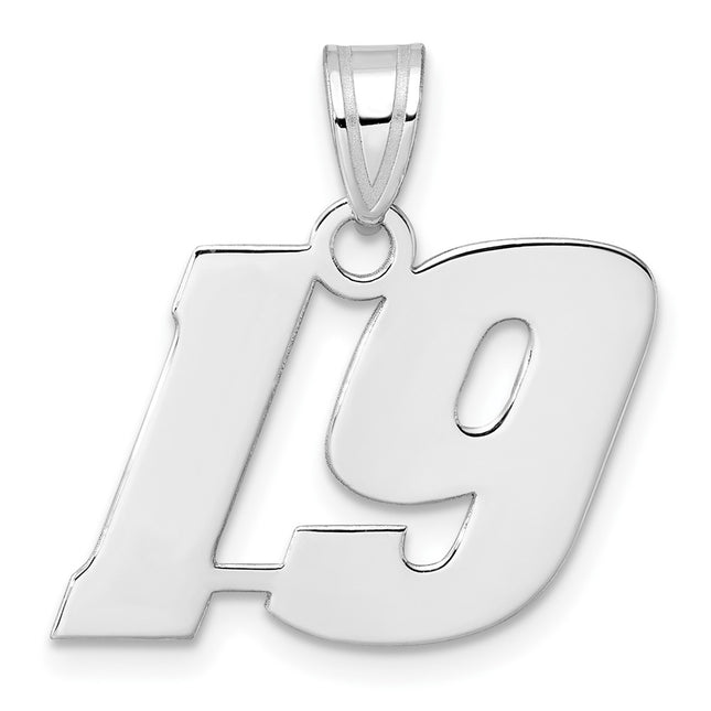 14k White Gold Pendants Style WBN19 - Classique Jewelry Inc.