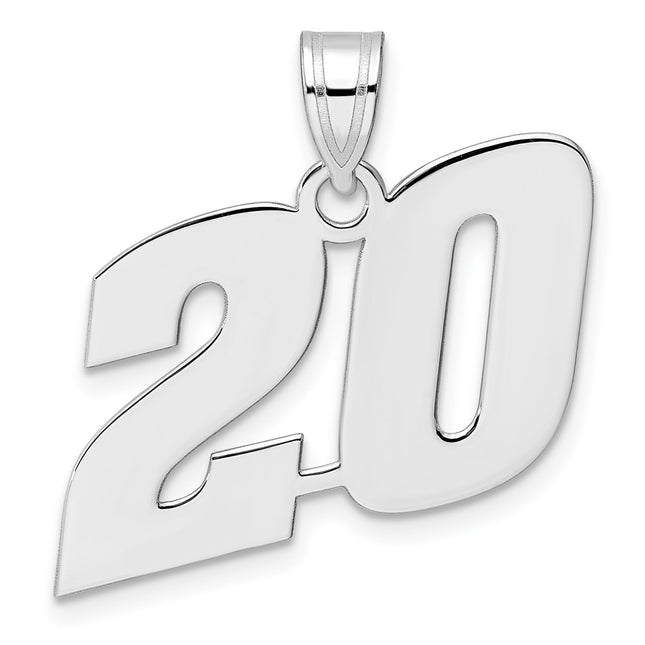 14k White Gold Pendants Style WBN20 - Classique Jewelry Inc.