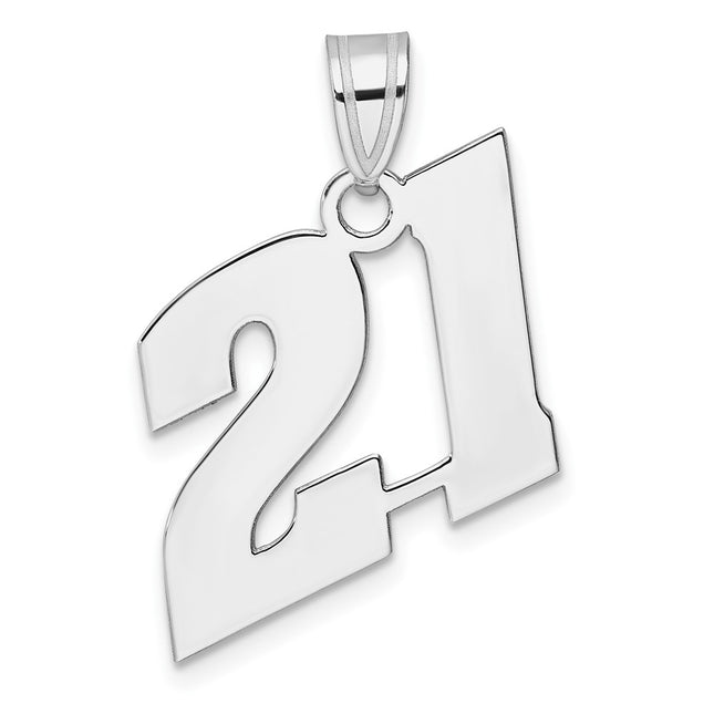 14k White Gold Pendants Style WBN21 - Classique Jewelry Inc.