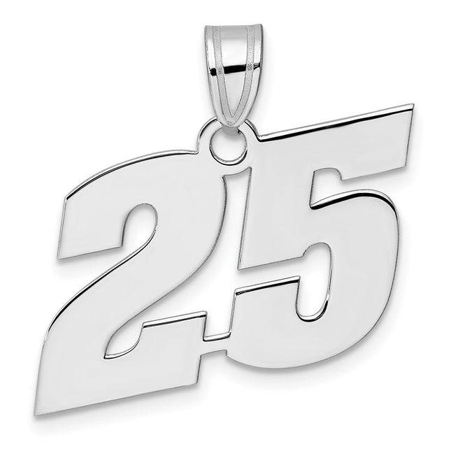 14k White Gold Pendants Style WBN25 - Classique Jewelry Inc.