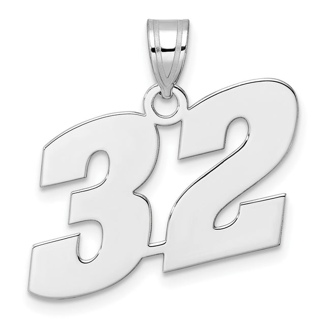 14k White Gold Pendants Style WBN32 - Classique Jewelry Inc.