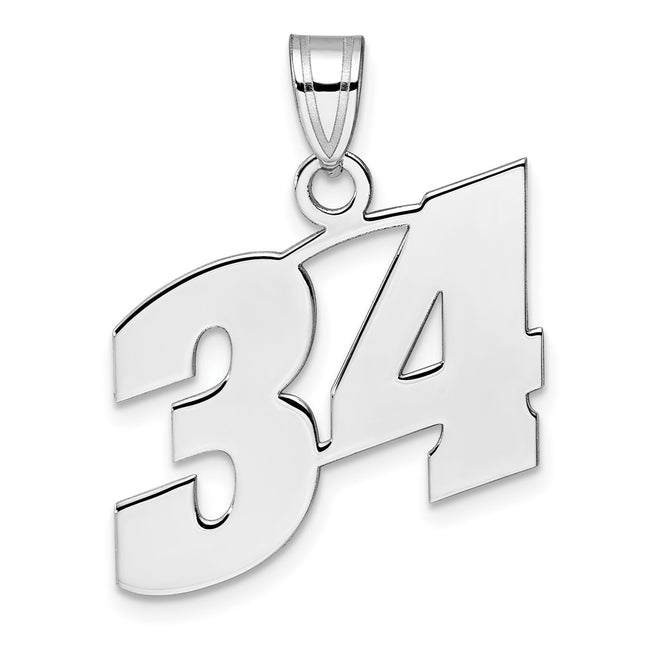 14k White Gold Pendants Style WBN34 - Classique Jewelry Inc.