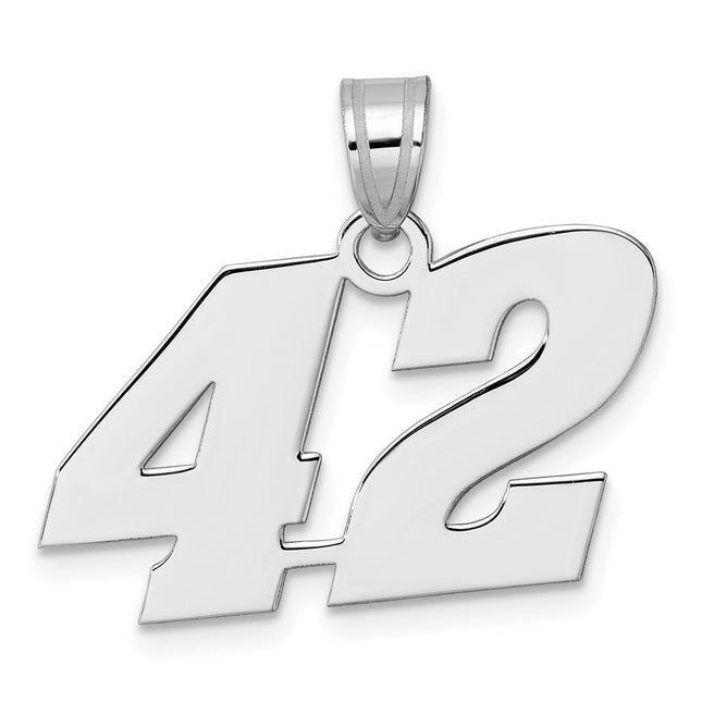 14k White Gold Pendants Style WBN42 - Classique Jewelry Inc.