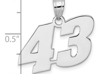 14k White Gold Pendants Style WBN43 - Classique Jewelry Inc.