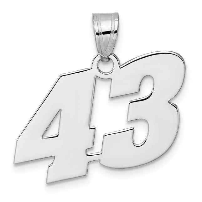 14k White Gold Pendants Style WBN43 - Classique Jewelry Inc.