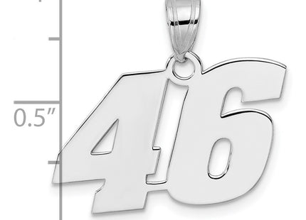 14k White Gold Pendants Style WBN46 - Classique Jewelry Inc.