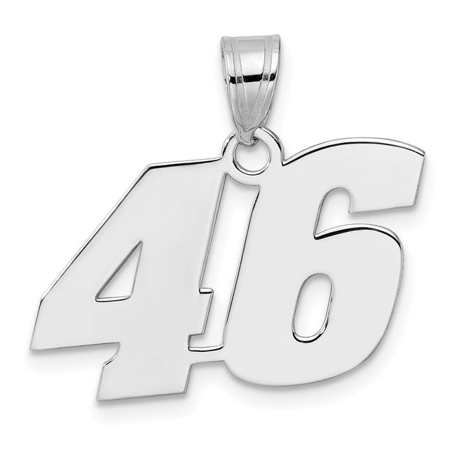 14k White Gold Pendants Style WBN46 - Classique Jewelry Inc.