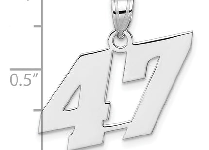 14k White Gold Pendants Style WBN47 - Classique Jewelry Inc.