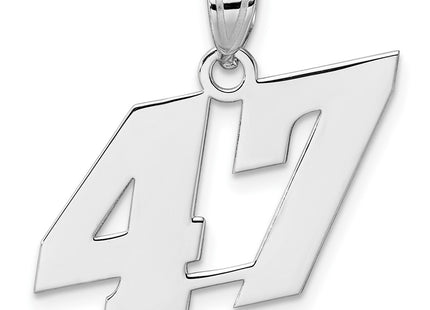 14k White Gold Pendants Style WBN47 - Classique Jewelry Inc.