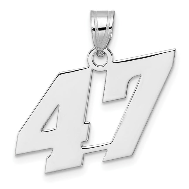 14k White Gold Pendants Style WBN47 - Classique Jewelry Inc.