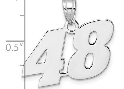 14k White Gold Pendants Style WBN48 - Classique Jewelry Inc.