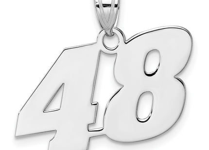 14k White Gold Pendants Style WBN48 - Classique Jewelry Inc.