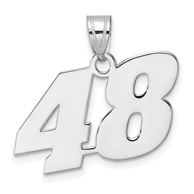 14k White Gold Pendants Style WBN48 - Classique Jewelry Inc.