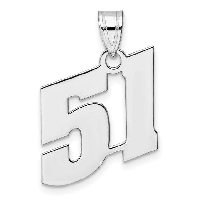 14k White Gold Pendants Style WBN51 - Classique Jewelry Inc.