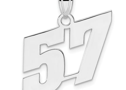 14k White Gold Pendants Style WBN57 - Classique Jewelry Inc.