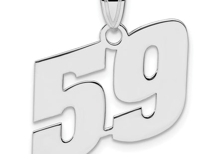 14k White Gold Pendants Style WBN59 - Classique Jewelry Inc.