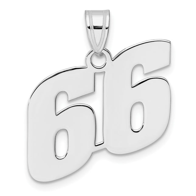 14k White Gold Pendants Style WBN66 - Classique Jewelry Inc.