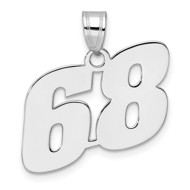 14k White Gold Pendants Style WBN68 - Classique Jewelry Inc.