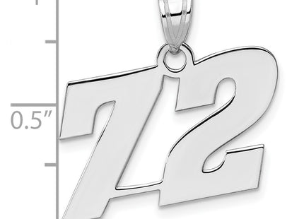 14k White Gold Pendants Style WBN72 - Classique Jewelry Inc.