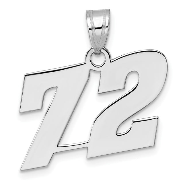 14k White Gold Pendants Style WBN72 - Classique Jewelry Inc.