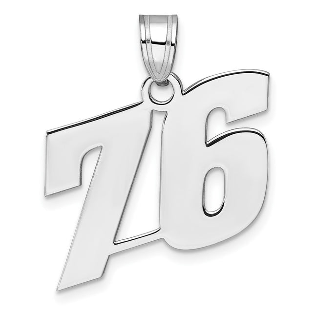 14k White Gold Pendants Style WBN76 - Classique Jewelry Inc.