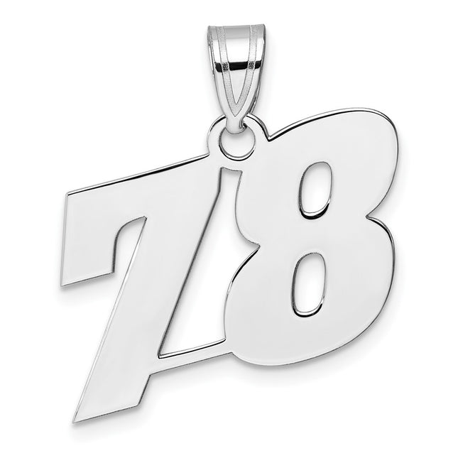 14k White Gold Pendants Style WBN78 - Classique Jewelry Inc.