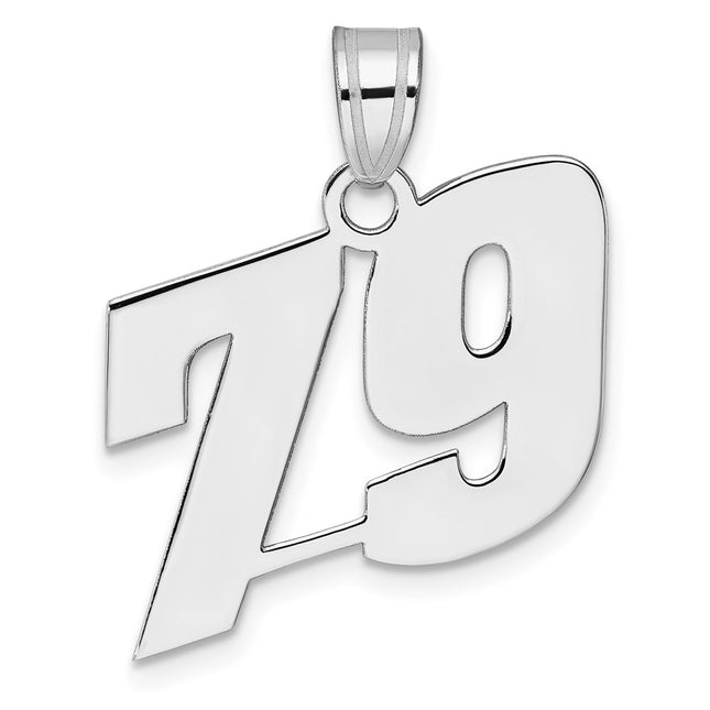 14k White Gold Pendants Style WBN79 - Classique Jewelry Inc.