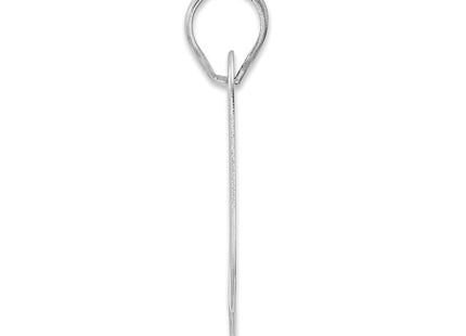 14k White Gold Pendants Style WBN80 - Classique Jewelry Inc.