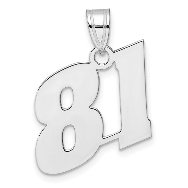 14k White Gold Pendants Style WBN81 - Classique Jewelry Inc.