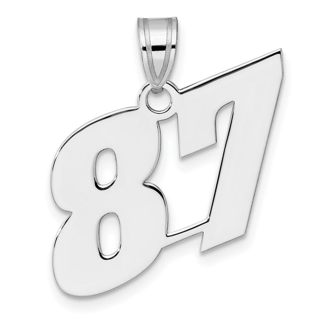 14k White Gold Pendants Style WBN87 - Classique Jewelry Inc.