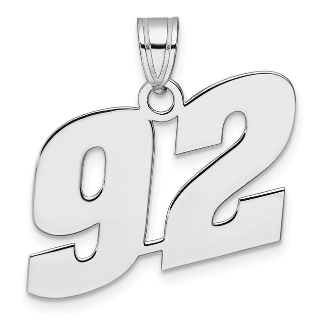 14k White Gold Pendants Style WBN92 - Classique Jewelry Inc.