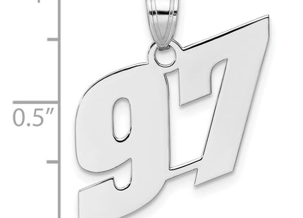 14k White Gold Pendants Style WBN97 - Classique Jewelry Inc.