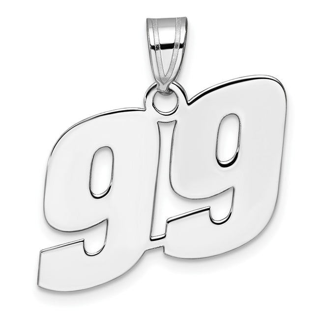 14k White Gold Pendants Style WBN99 - Classique Jewelry Inc.