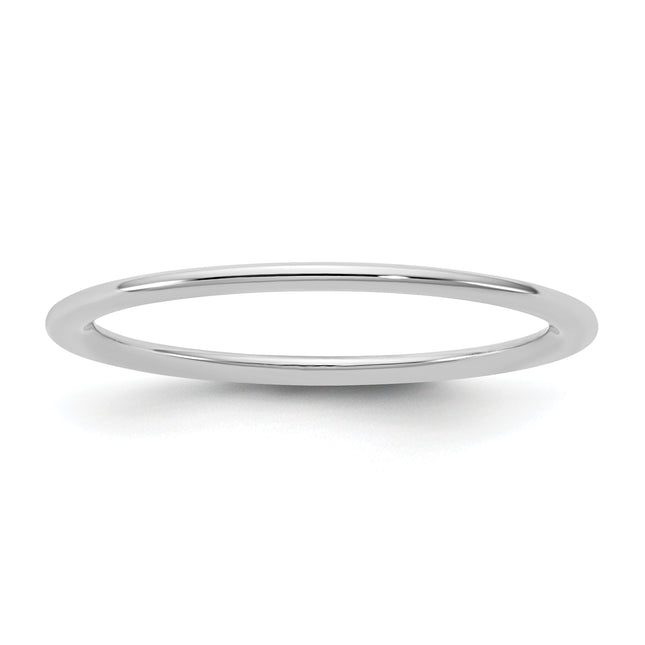 14k White Gold Standard Comfort Fit Band