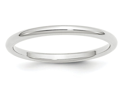14K white gold band, alternate view