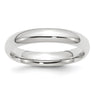 14k White Gold Standard Weight Comfort Fit Wedding Band Size 4