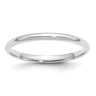 14k White Gold Lightweight Comfort Fit Wedding Band Size 11.5