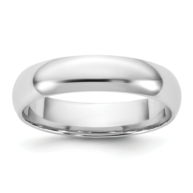 14k White Gold Lightweight Comfort Fit Band