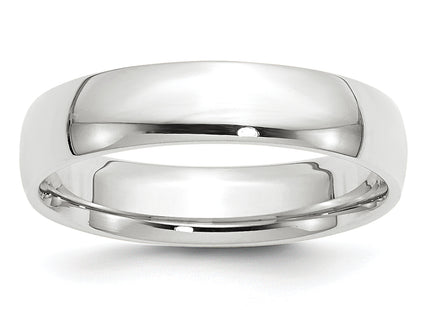 14K white gold band