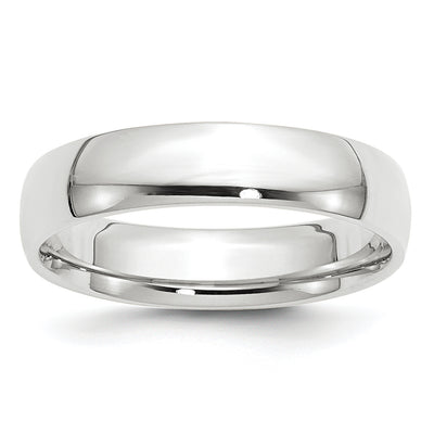 14K White Gold Lightweight Comfort Fit Band
