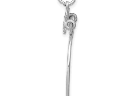 14K white gold charm, alternate view