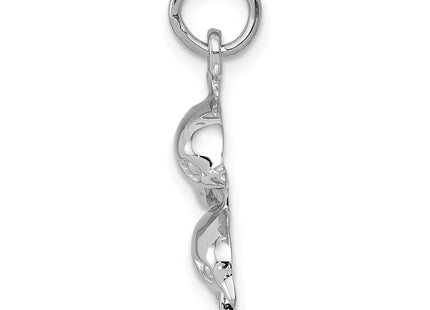 14K white gold charm, alternate view