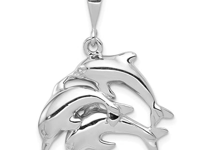 14K white gold charm