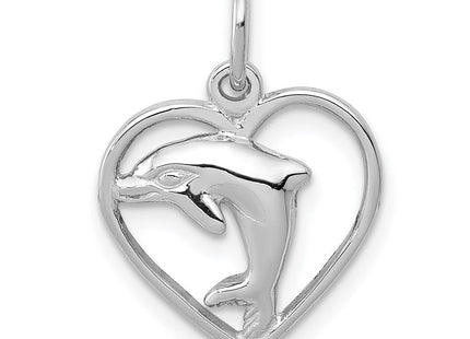 14K white gold elephant charm