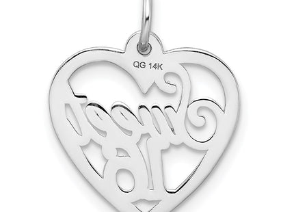 14k White Gold Jewelry Style WCH26 - Classique Jewelry Inc.