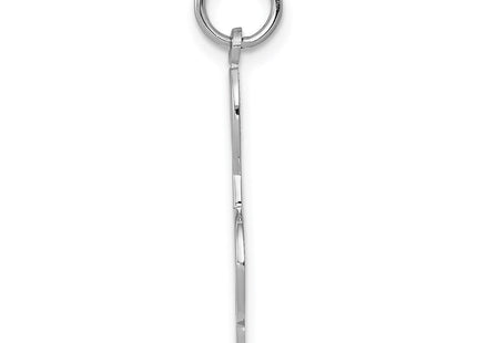 14K White Gold Treble Clef Charm (Style WCH72)
