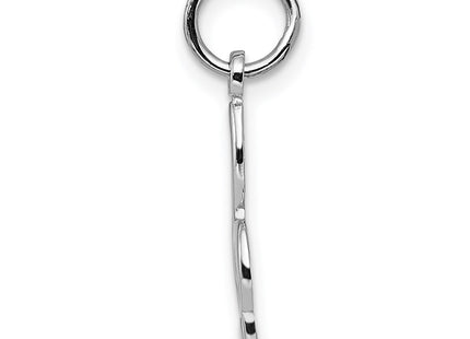 14K white gold charm, alternate view