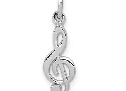 14K white gold charm