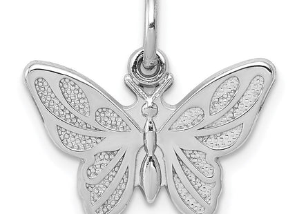 14K white gold butterfly charm
