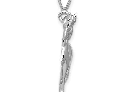 14K white gold charm, alternate view